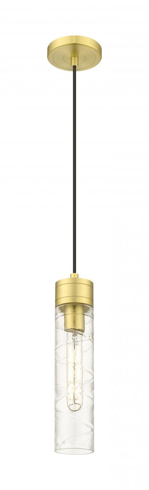 Boreas - 1 Light - 3 inch - Satin Gold - Cord Hung - Mini Pendant