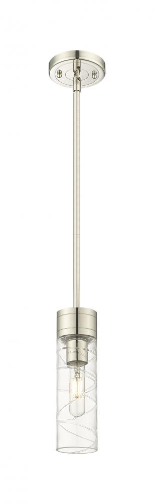 Boreas - 1 Light - 3 inch - Polished Nickel - Stem Hung - Mini Pendant