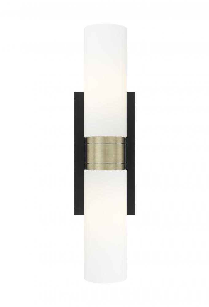 Boreas - 2 Light - 18 inch - Black Antique Brass - Bath Vanity Light