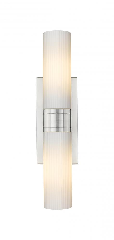 Boreas - 2 Light - 18 inch - Satin Nickel - Bath Vanity Light