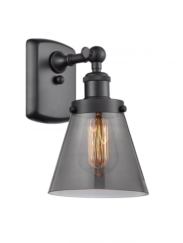 Cone - 1 Light - 6 inch - Matte Black - Sconce