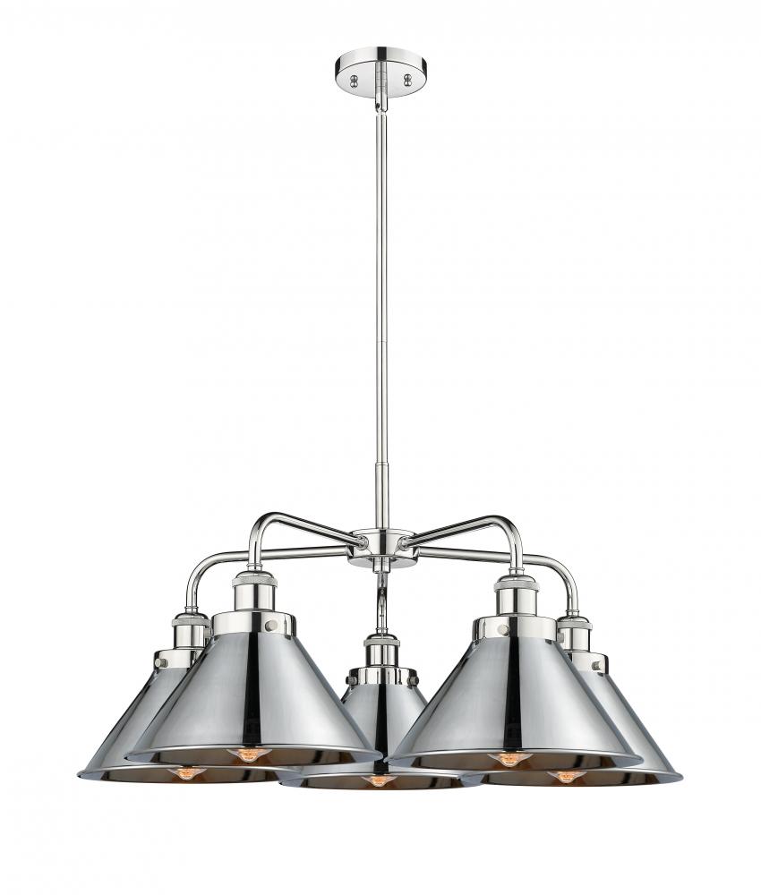 Ballston Urban - 5 Light - 27 inch - Polished Chrome - Chandelier