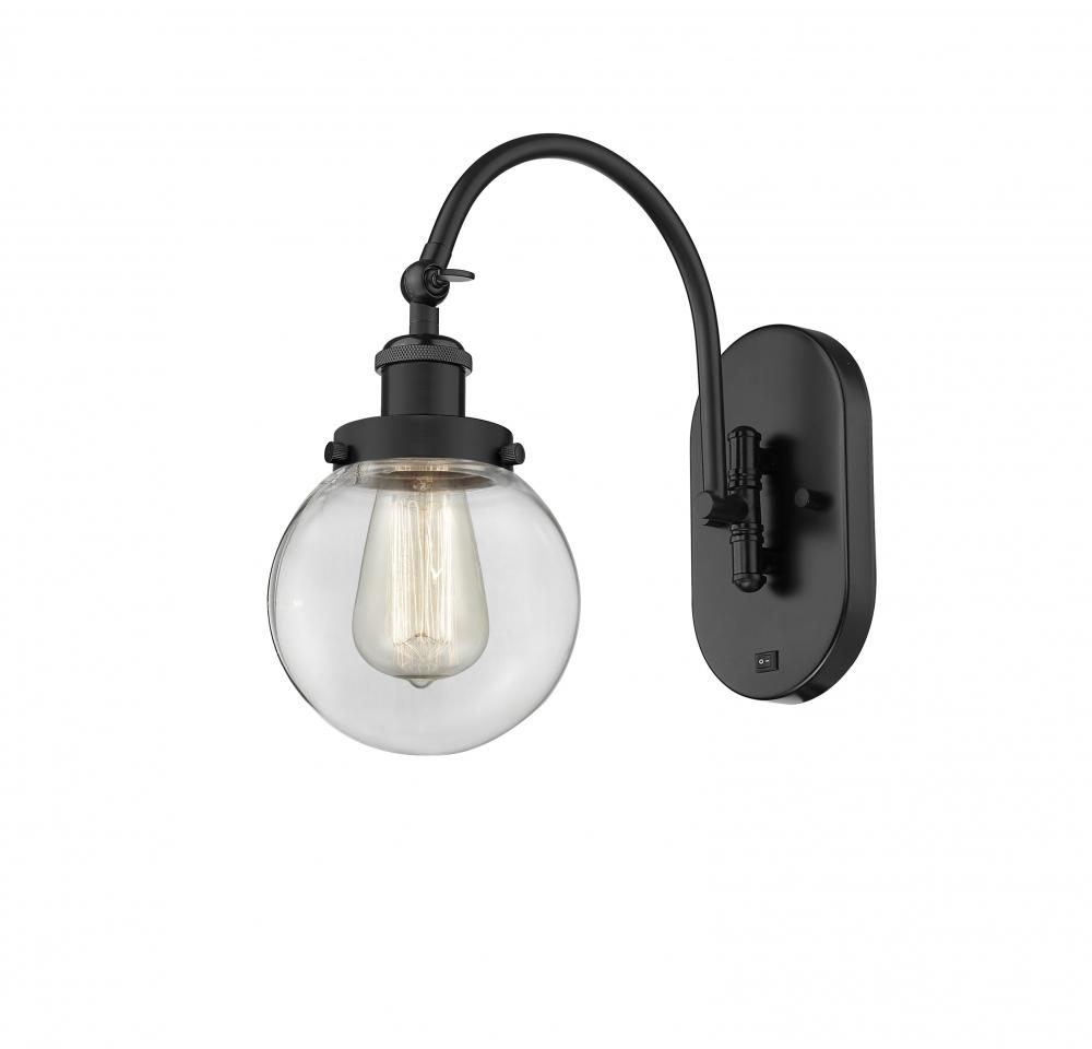 Beacon - 1 Light - 6 inch - Matte Black - Sconce