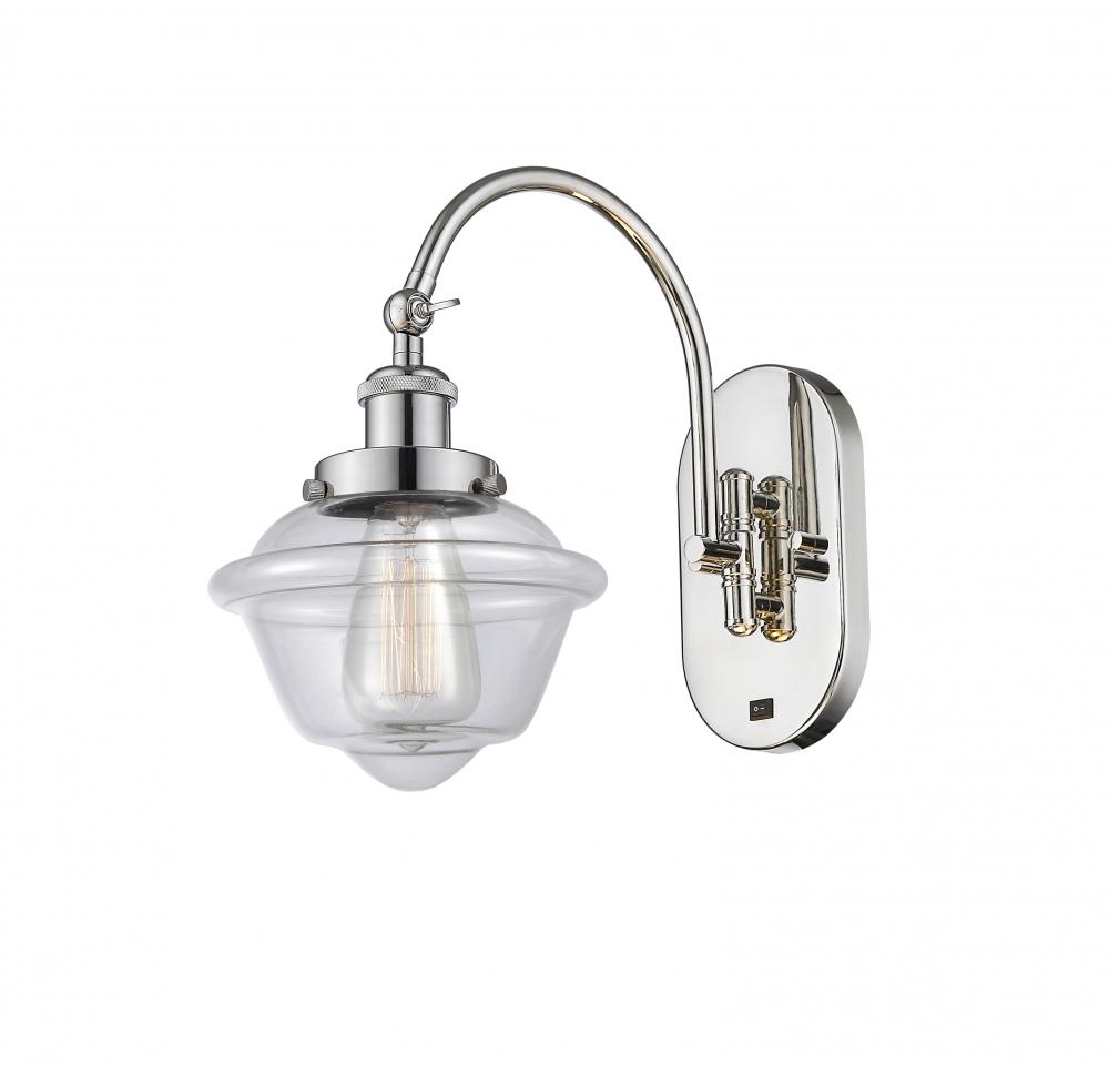 Oxford - 1 Light - 8 inch - Polished Nickel - Sconce