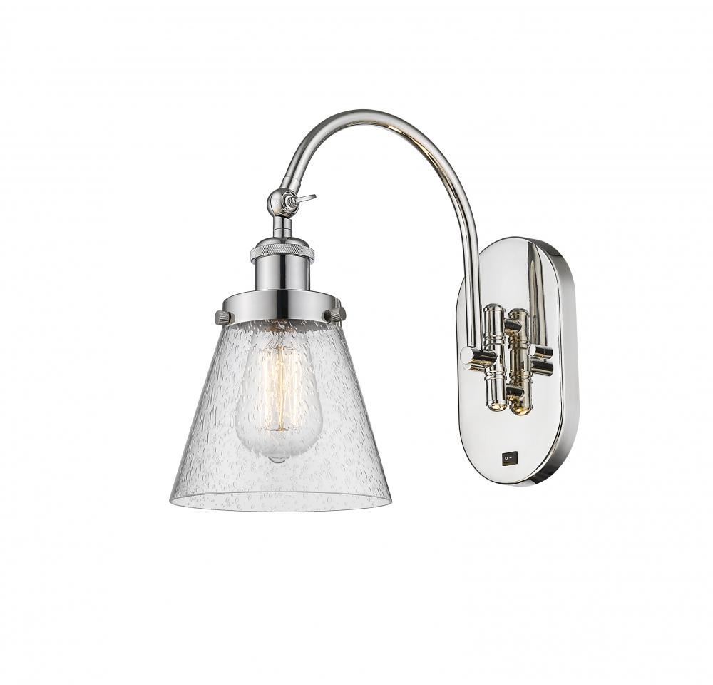 Cone - 1 Light - 6 inch - Polished Nickel - Sconce