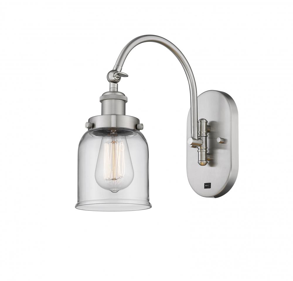 Bell - 1 Light - 5 inch - Brushed Satin Nickel - Sconce