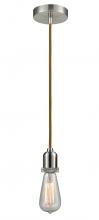 Innovations Lighting 100SN-10CR-0SN - Whitney - 1 Light - 2 inch - Satin Nickel - Cord hung - Mini Pendant