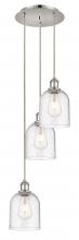  113B-3P-PN-G558-6SDY - Bella - 3 Light - 12 inch - Polished Nickel - Cord hung - Multi Pendant