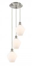  113B-3P-SN-G651-8 - Cindyrella - 3 Light - 15 inch - Brushed Satin Nickel - Cord Hung - Multi Pendant