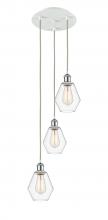 Innovations Lighting 113B-3P-WPC-G652-6 - Cindyrella - 3 Light - 13 inch - White Polished Chrome - Cord Hung - Multi Pendant