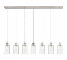  127B-7P-PN-G434-7CL - Crown Point - 7 Light - 49 inch - Polished Nickel - Linear Pendant