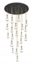  148BK-451-1P-BB-G451-5CL-20 - Owego - 21 Light - 48 inch - Brushed Brass - Multi Pendant