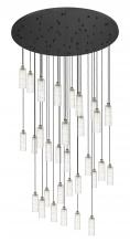 Innovations Lighting 160BK-B-31P-BB-G434-12DE - Crown Point - 31 Light - 60 inch - Brushed Brass - Multi Pendant