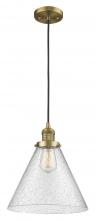 Innovations Lighting 201C-BB-G44-L - Cone - 1 Light - 12 inch - Brushed Brass - Cord hung - Mini Pendant