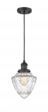 Innovations Lighting 201C-BK-G664-7 - Bullet - 1 Light - 7 inch - Matte Black - Cord hung - Mini Pendant