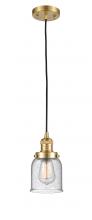 Innovations Lighting 201C-SG-G54 - Bell - 1 Light - 5 inch - Satin Gold - Cord hung - Mini Pendant