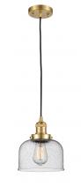 Innovations Lighting 201C-SG-G74 - Bell - 1 Light - 8 inch - Satin Gold - Cord hung - Mini Pendant