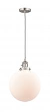 Innovations Lighting 201CSW-SN-G201-10 - Beacon - 1 Light - 10 inch - Brushed Satin Nickel - Cord hung - Mini Pendant