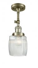 Innovations Lighting 201F-AB-G302 - Colton - 1 Light - 6 inch - Antique Brass - Semi-Flush Mount