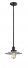 Innovations Lighting 201S-OB-G2 - Halophane - 1 Light - 9 inch - Oil Rubbed Bronze - Stem Hung - Mini Pendant