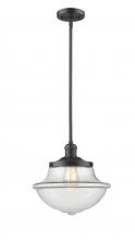  201S-OB-G542 - Oxford - 1 Light - 12 inch - Oil Rubbed Bronze - Stem Hung - Mini Pendant