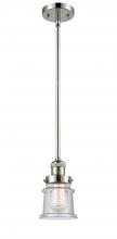 Innovations Lighting 201S-PN-G184S - Canton - 1 Light - 5 inch - Polished Nickel - Stem Hung - Mini Pendant