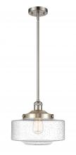  201S-SN-G694-12 - Bridgeton - 1 Light - 12 inch - Brushed Satin Nickel - Stem Hung - Mini Pendant