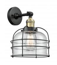 Innovations Lighting 203-BAB-G74-CE - Bell Cage - 1 Light - 9 inch - Black Antique Brass - Sconce