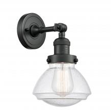  203-BK-G324 - Olean - 1 Light - 7 inch - Matte Black - Sconce