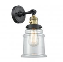Innovations Lighting 203SW-BAB-G182-LED - Canton - 1 Light - 7 inch - Black Antique Brass - Sconce