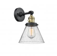 Innovations Lighting 203SW-BAB-G44-LED - Cone - 1 Light - 8 inch - Black Antique Brass - Sconce