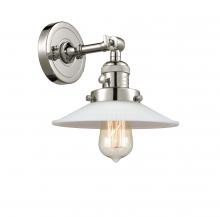  203SW-PN-G1 - Halophane - 1 Light - 9 inch - Polished Nickel - Sconce