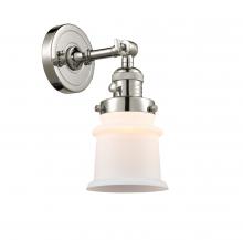 Innovations Lighting 203SW-PN-G181S - Canton - 1 Light - 5 inch - Polished Nickel - Sconce