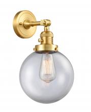 Innovations Lighting 203SW-SG-G202-8 - Beacon - 1 Light - 8 inch - Satin Gold - Sconce