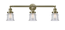 Innovations Lighting 205-AB-G184S - Canton - 3 Light - 30 inch - Antique Brass - Bath Vanity Light