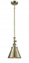 Innovations Lighting 206-AB-M13-AB - Appalachian - 1 Light - 8 inch - Antique Brass - Stem Hung - Mini Pendant