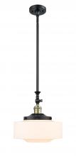  206-BAB-G691-12 - Bridgeton - 1 Light - 12 inch - Black Antique Brass - Stem Hung - Mini Pendant