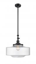  206-BK-G692-16 - Bridgeton - 1 Light - 16 inch - Matte Black - Stem Hung - Mini Pendant