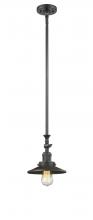  206-OB-M5 - Railroad - 1 Light - 8 inch - Oil Rubbed Bronze - Stem Hung - Mini Pendant