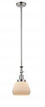 Innovations Lighting 206-PN-G171 - Fulton - 1 Light - 7 inch - Polished Nickel - Stem Hung - Mini Pendant