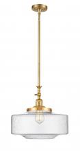  206-SG-G694-16 - Bridgeton - 1 Light - 16 inch - Satin Gold - Stem Hung - Mini Pendant