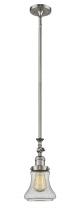 Innovations Lighting 206-SN-G194 - Bellmont - 1 Light - 6 inch - Brushed Satin Nickel - Stem Hung - Mini Pendant