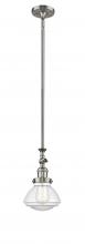  206-SN-G322 - Olean - 1 Light - 7 inch - Brushed Satin Nickel - Stem Hung - Mini Pendant