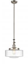  206-SN-G694-12 - Bridgeton - 1 Light - 12 inch - Brushed Satin Nickel - Stem Hung - Mini Pendant