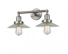  208-SN-G2 - Halophane - 2 Light - 18 inch - Brushed Satin Nickel - Bath Vanity Light