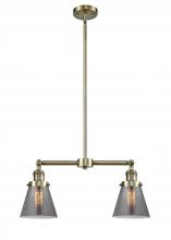 Innovations Lighting 209-AB-G63 - Cone - 2 Light - 21 inch - Antique Brass - Stem Hung - Island Light