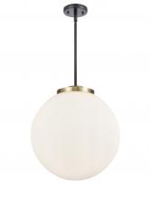 Innovations Lighting 221-3S-BAB-G201-16-LED - Beacon - 3 Light - 16 inch - Black Antique Brass - Cord hung - Pendant