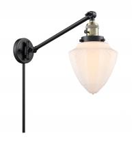  237-BAB-G661-7 - Bullet - 1 Light - 7 inch - Black Antique Brass - Swing Arm