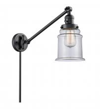 Innovations Lighting 237-BK-G182 - Canton - 1 Light - 8 inch - Matte Black - Swing Arm