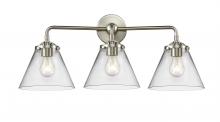 Innovations Lighting 284-3W-SN-G42-LED - Cone - 3 Light - 26 inch - Brushed Satin Nickel - Bath Vanity Light